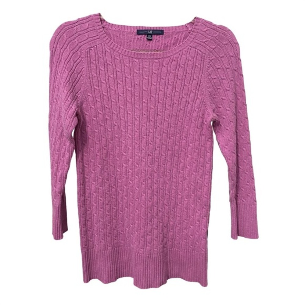 Vintage Y2K Gap Preppy Coquette Cableknit Sweater Womens XS Old Money Capsule